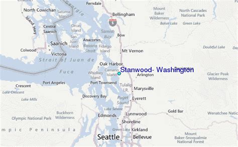 Stanwood Washington Map - World Map Gray