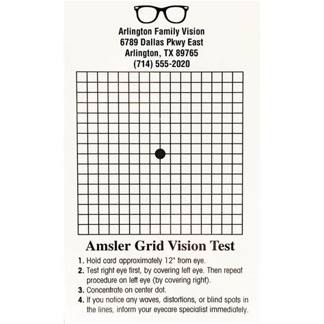 Amsler Grid Chart Printable