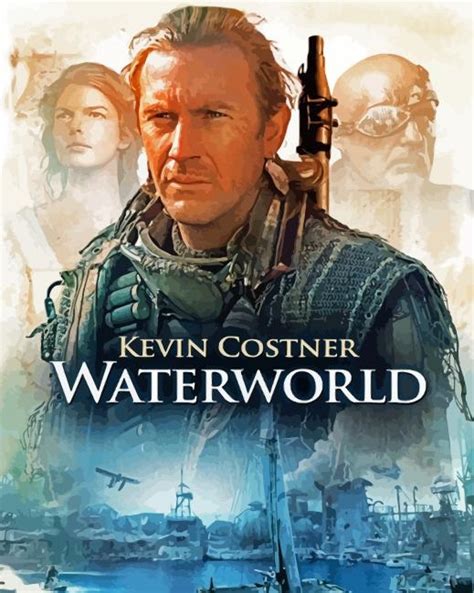 Waterworld Movie Poster paint by Number - Painting By Numbers