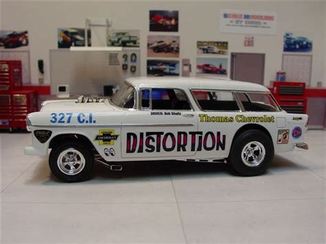 24 / 125 Distortion 55 Chevy Nomad Gasser Decals | Chevy models, Car ...