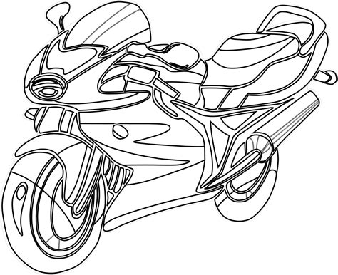 Printable Motorcycle Coloring Pages - Printable Word Searches