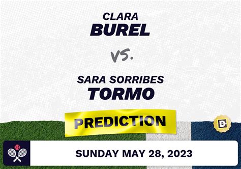 Clara Burel vs. Sara Sorribes Tormo Prediction - French Open 2023