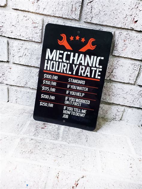 Mechanic Rules Metal Sign Indoor/outdoor Metal Signs Garage - Etsy ...