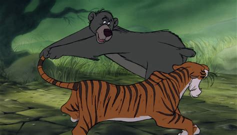 Image - Baloo the Bear grabs hold of Shere Khan the Tiger's tail.jpg ...