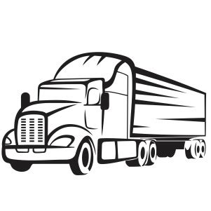 Buy A Semi Truck Outline Svg Png files