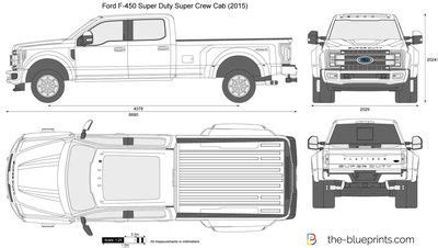 Ford F-450 Super Duty Super Crew Cab Blueprint