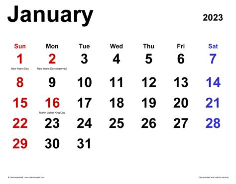 january 2023 calendar with united kingdom holidays - january 2023 with ...