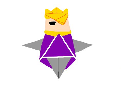 King Olly, the Origami King - Drawception