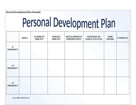 Development Plan Template Word Elegant Individual Development Plan T ...