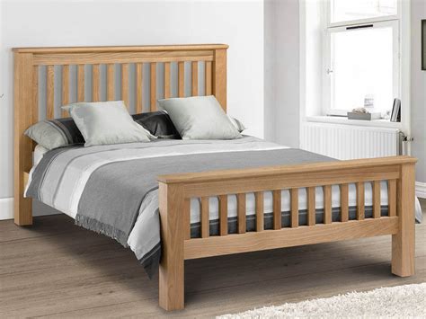 Julian Bowen Amsterdam 6ft Super King Size Oak Wooden Bed Frame (High ...