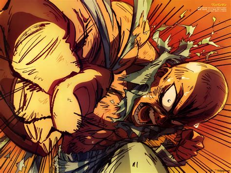 One Punch Man - Saitama Serious Punch 4K wallpaper download