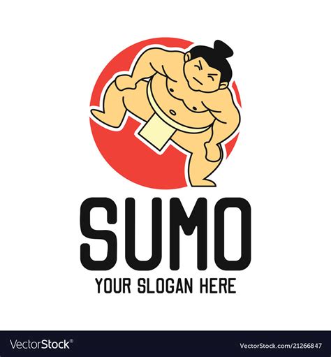 Sumo logo with text space for your slogan Vector Image