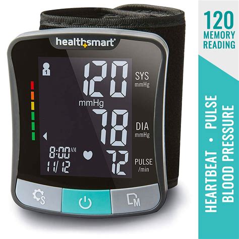 HealthSmart Premium Digital Talking Wrist Heart Rate/Blood Pressure ...