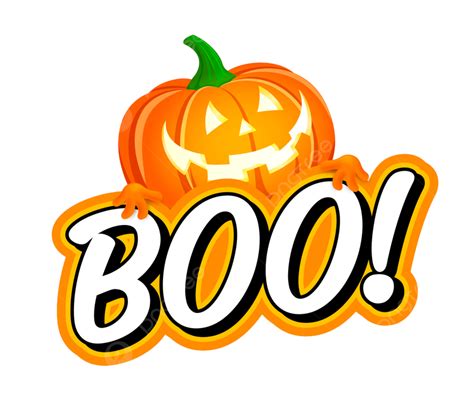 Halloween Boo Clipart Vector, Boo Design With Halloween Pumpkin, Party ...