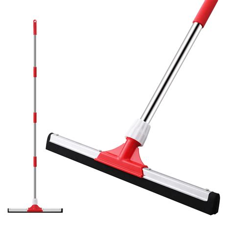 Buy Mitclear 17In Floor Squeegee Mop with Extension Poles(58IN), Wet ...