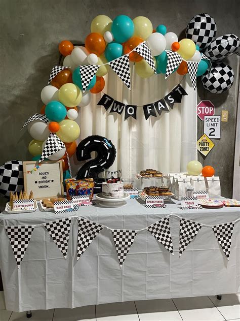 Two fast birthday party – Artofit