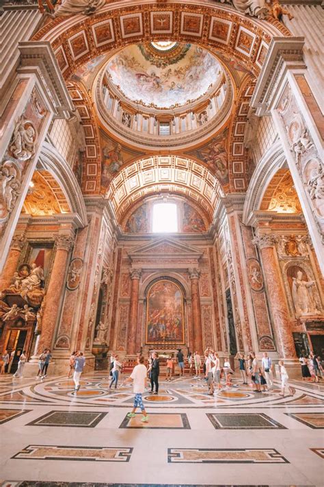 The Magnificent St Peter's Basilica In The Vatican City, Rome - Hand ...