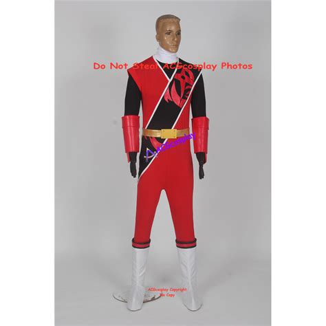 Power Rangers Brody red ranger Red Ninja Steel red cosplay costume ...