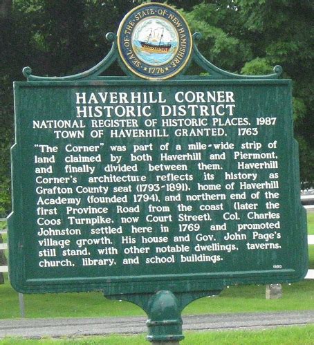 The first set of photos is of the historic junction of Haverhill, where ...