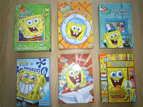 spongebob squarepants dvd box sets seasons 1 - 8 £3.00 per season or £ ...