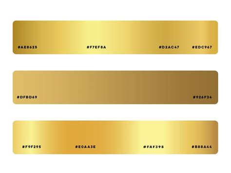 Using gold color on the web - Tips and tricks - Joe Kotlan | Paletas de ...