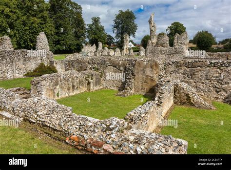 Thetford Priory monastery ruins. Thetford, Norfolk, England, UK Stock ...