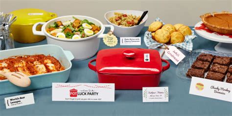 10 Festive and Practical Ideas for a Potluck at Work - Avery