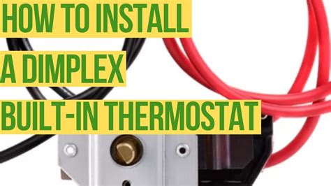 How To Install a BUILT-IN Baseboard heater THERMOSTAT - YouTube