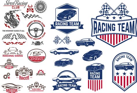 Car Racing Logo Stickers