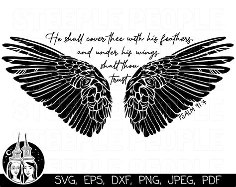 Angel Wings SVG Bible Verse SVG Faith SVG Cricut | Etsy