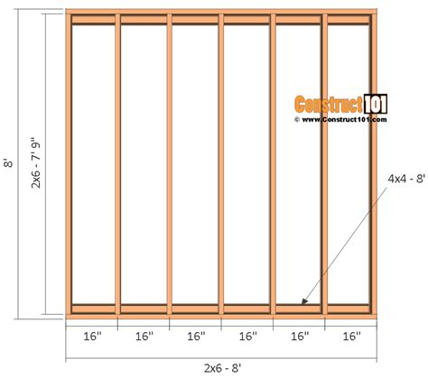 Garden Shed Plans - 8x8 - Step-By-Step - Construct101