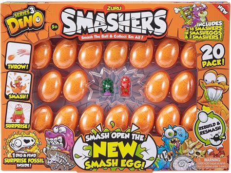 Smashers Smash Ball Collectibles Series 3 Dino (20 Pack) by Zuru ...