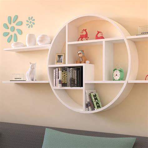 Stylish and Elegant Modern Round Wall Shelf