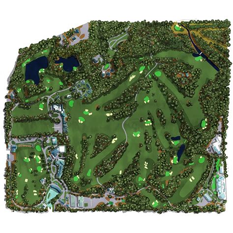 Augusta National Golf Course Map