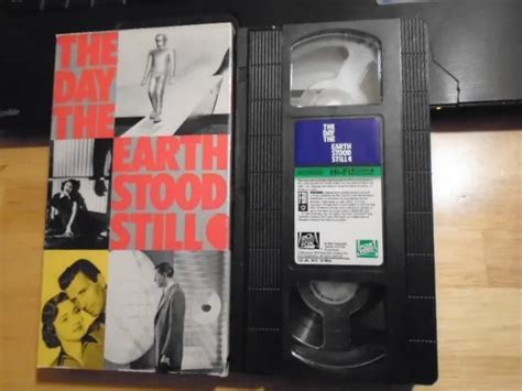 RARE OOP DAY the Earth Stood Still VHS film 1951 sci fi aliens Hugh ...