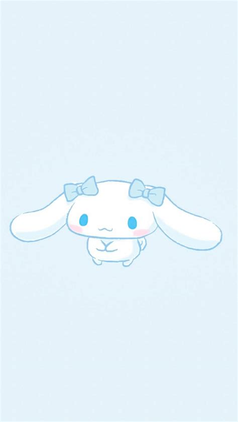 Download Cute Cinnamoroll With Ribbons Wallpaper | Wallpapers.com