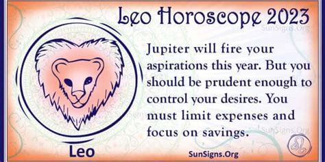 Leo Horoscope 2023 - Get Your Predictions Now! - SunSigns.Org