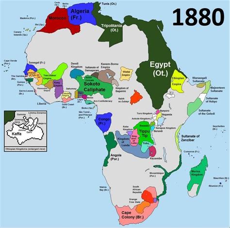 Africa 1880 | Africa map, History, Map