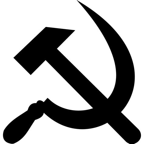 The hammer and sickle symbol (☭) or sickle and hammer (Russian: Серп и ...