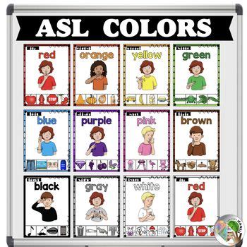 Asl Colors Printable - prntbl.concejomunicipaldechinu.gov.co