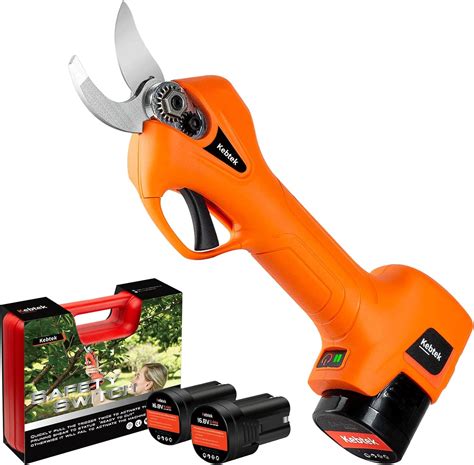 Buy Pruning Shear Battery Powered, Kebtek Electric Pruning Shears ...