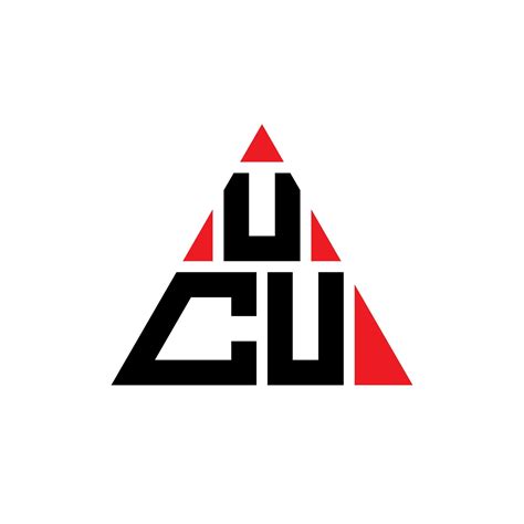 UCU triangle letter logo design with triangle shape. UCU triangle logo ...