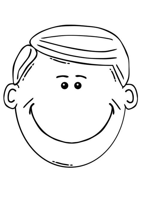 Coloring Page man's face - Free printables - Img 17079