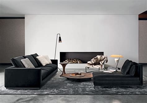 5 Ways To Style A Black Sofa In Living Room Minotti London