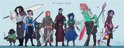 The Mighty Nein by AZVRE on DeviantArt