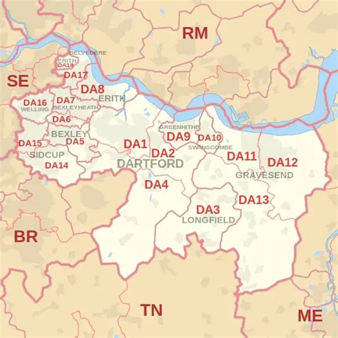 Dartford postcode information - list of postal codes | PostcodeArea.co.uk