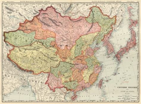 McNally's 1923 Map of the Chinese Empire - Art Source International