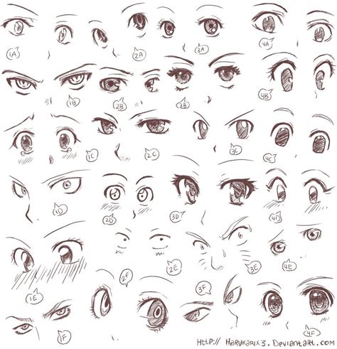 Anime eye expressions | Como dibujar ojos anime, Dibujos de ojos, Como ...