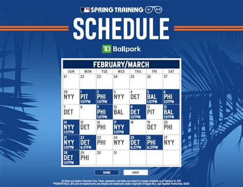 Toronto Blue Jays Schedule 2023 Printable