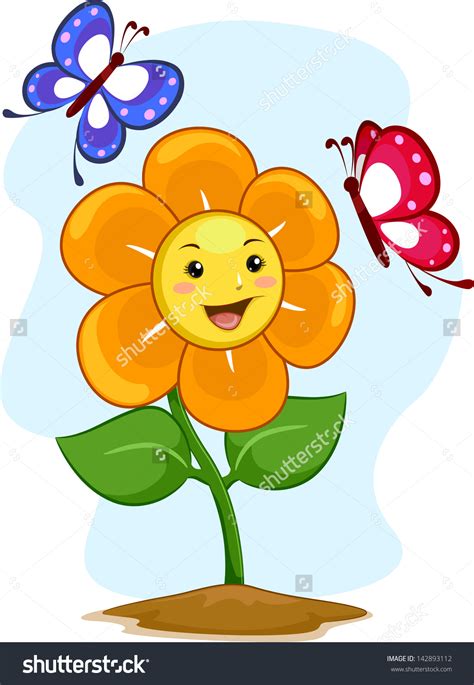 happy flower clipart - Clipground